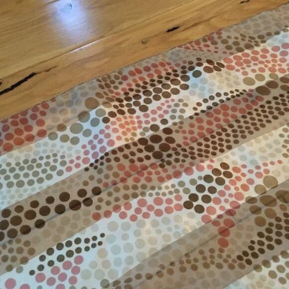 Korean Silk Feel Polka Dot Scarf Blue White OS - Picture 12 of 14